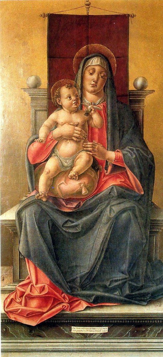 Madonna col Bambino in trono by Bartolomeo Vivarini
