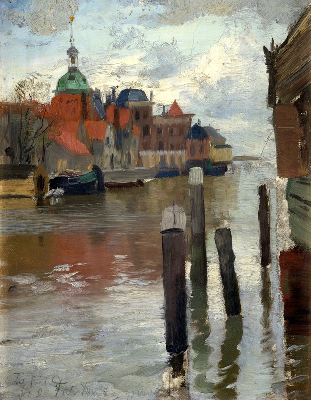 Dordrecht by Frits Thaulow