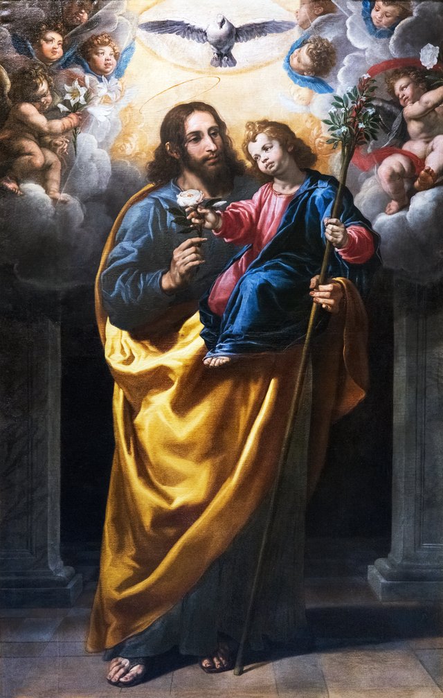 Saint Joseph portant l'enfant Jésus by Vincenzo Carducci