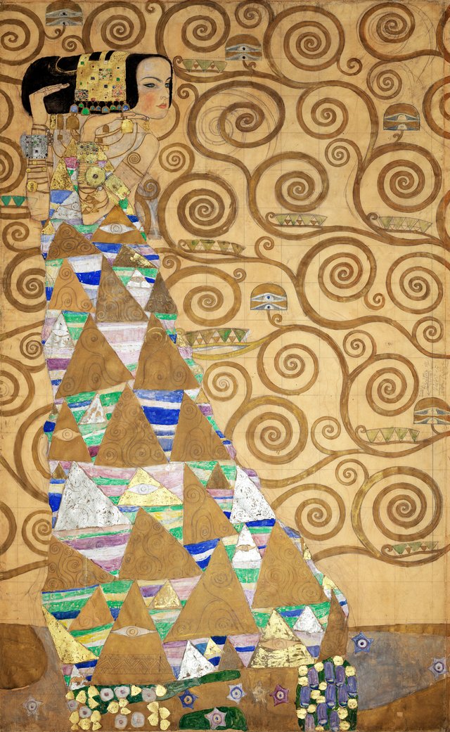 Expectation by Gustav Klimt