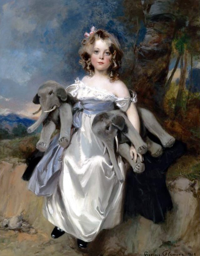 Portrait of Mademoiselle Herpin by François Flameng