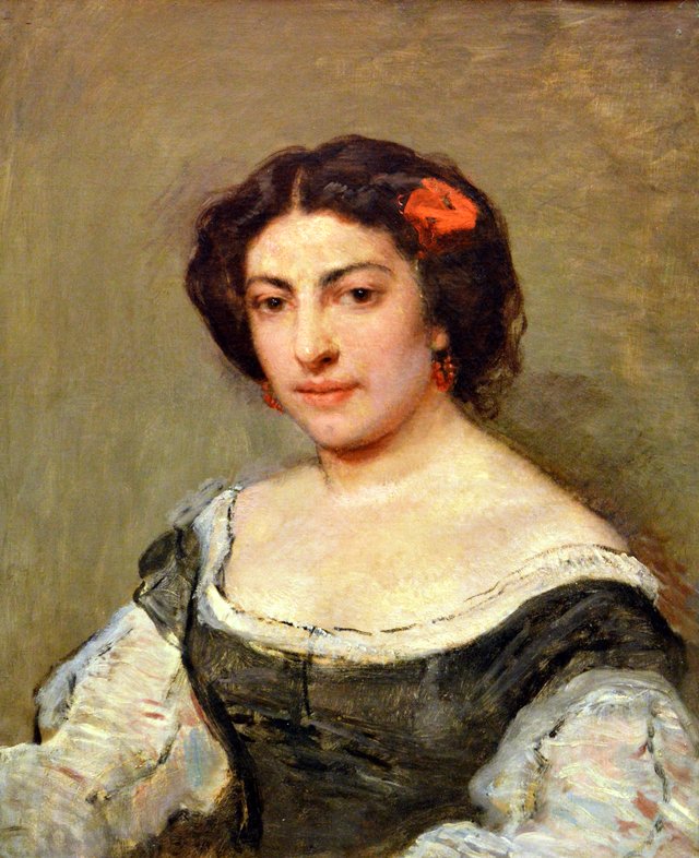 Portrait of La Marquise Magon de Boisgarin by Thomas Couture