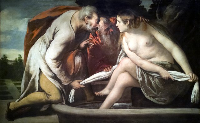 Susanna and the elders by Pietro della Vecchia