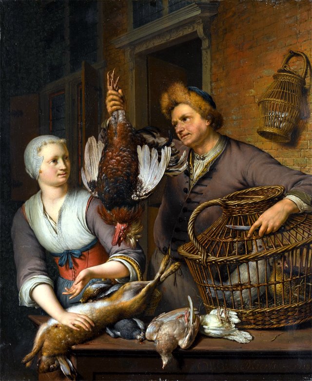 Poultry and Game Seller by Willem van Mieris