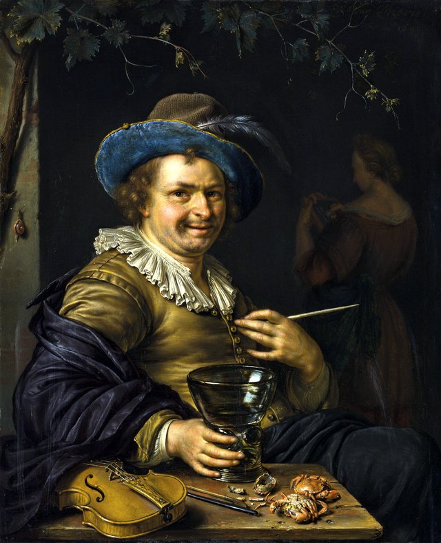 A Merry Toper by Willem van Mieris