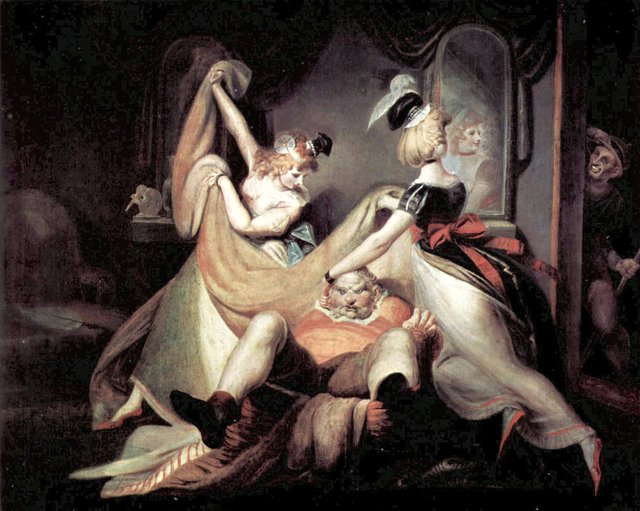 Falstaff in the Laundry Basket by Henry Fuseli