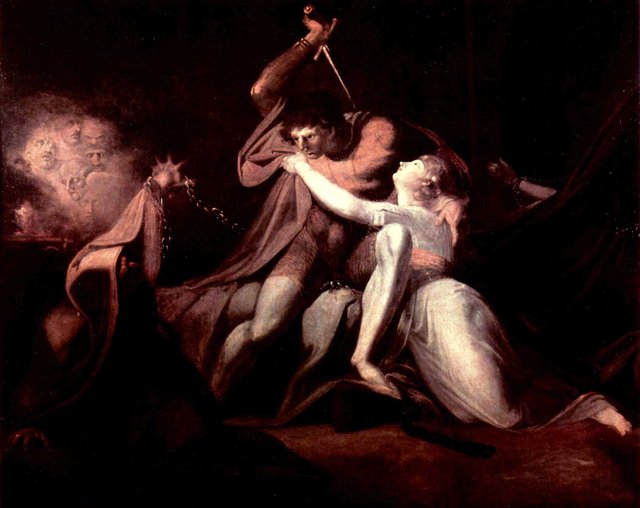 Parcival befreit Belisane von den Zaubereien des Urma by Henry Fuseli
