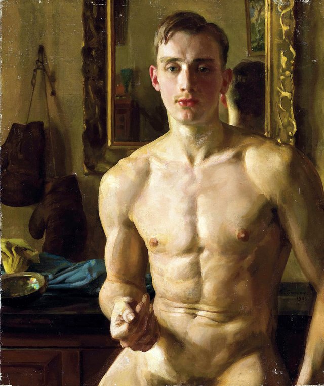 The Boxer by Konstantin Somov