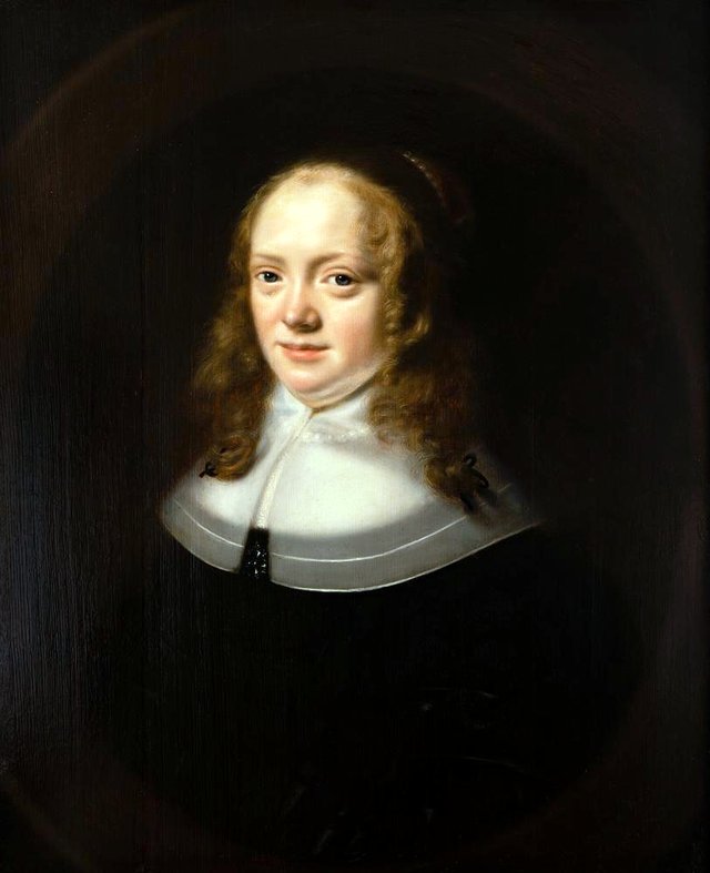 Portrait of Margaretha de Geer-van Crommon (1618-1658) by Abraham de Vries