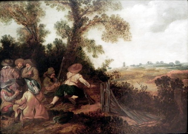 Bürgerwehr in den Dünen im Hinterhalt by Esaias van de Velde