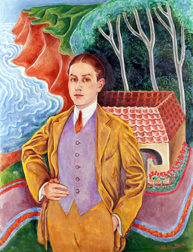 Portrait of Rolf De Maré (1888-1964) by Nils von Dardel