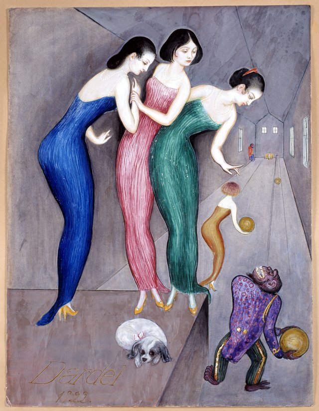 Dreams and Fantasies no.1 (The Skittle Alley) by Nils von Dardel