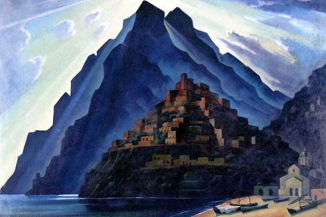 Positano. by Adolf Erbslöh
