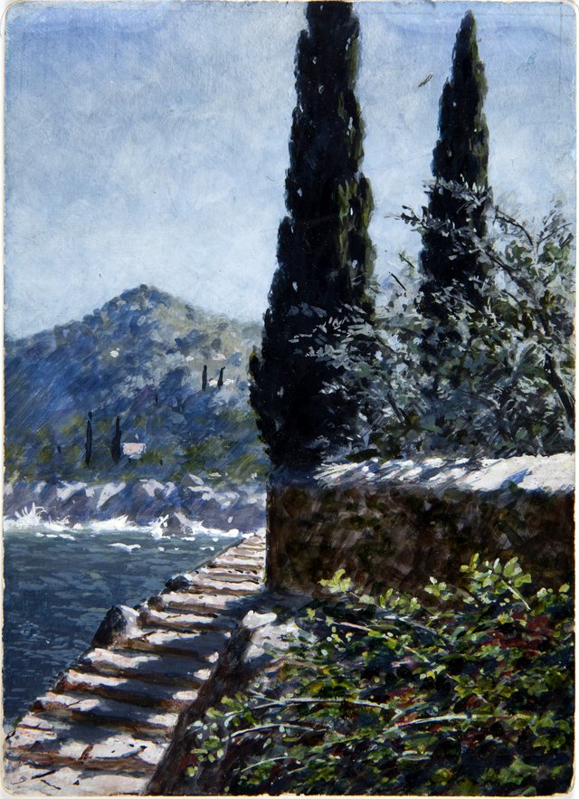 Landscape motif from Lovran (III) by Stanisław Ignacy Witkiewicz