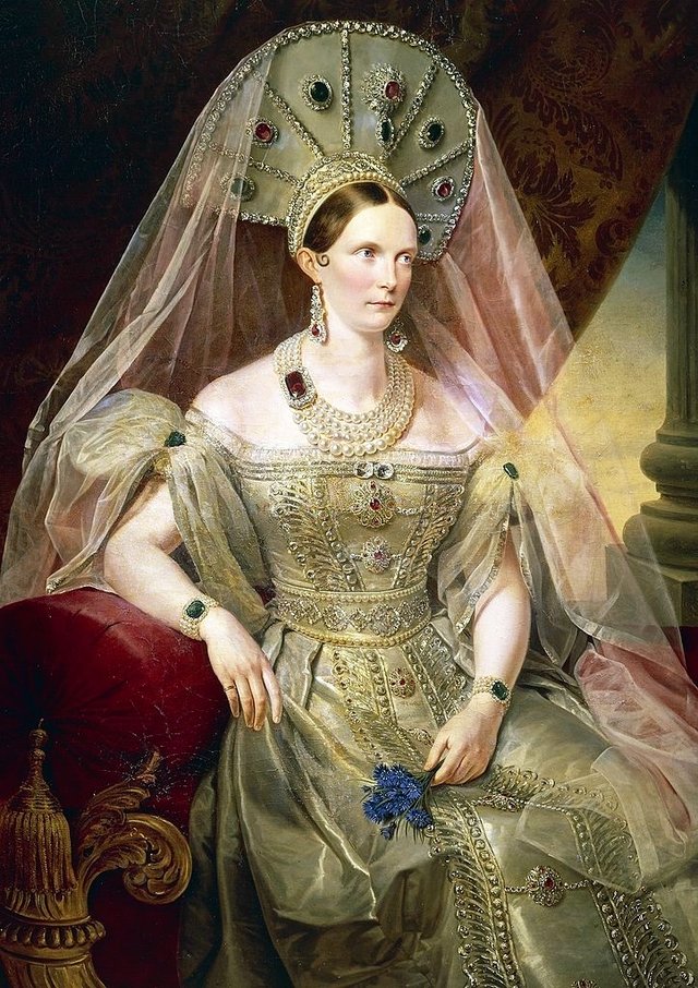 Portrait of Alexandra Feodorovna (Charlotte of Prussia) by Franz Krüger
