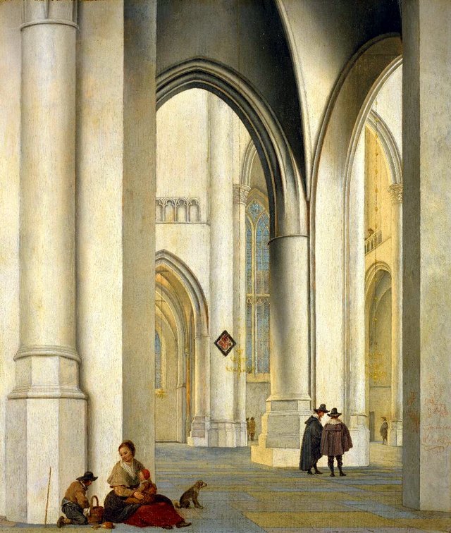 Interior of St. Bavo in Haarlem by Pieter Jansz. Saenredam