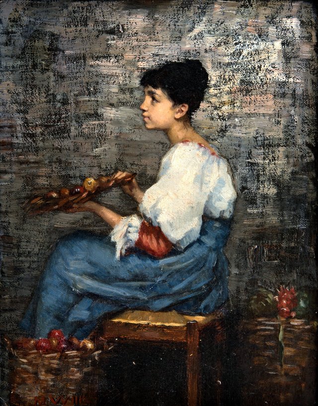 Fruit Seller by Maria Wiik