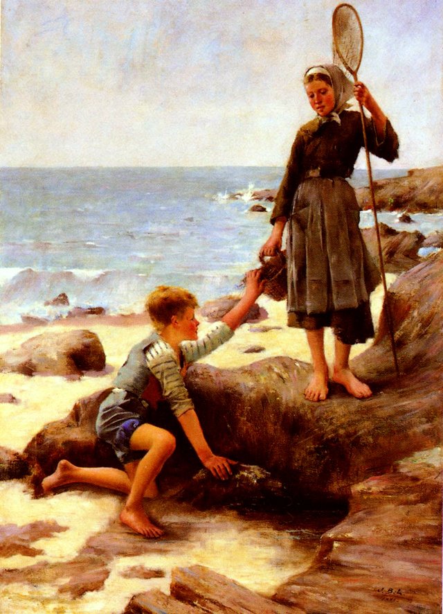 The little fishermen by Jules Bastien-Lepage