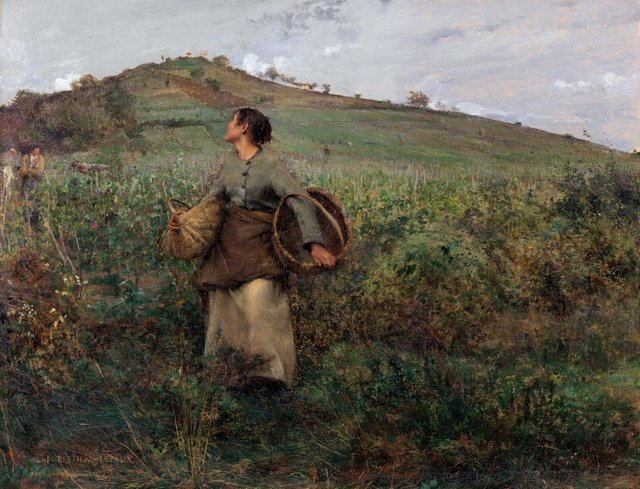 The grape harvest by Jules Bastien-Lepage
