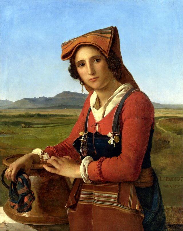 Young woman from Sonnino by Léopold Robert