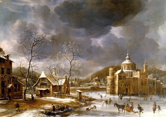 Winter Landscape by Jan Abrahamsz Beerstraaten
