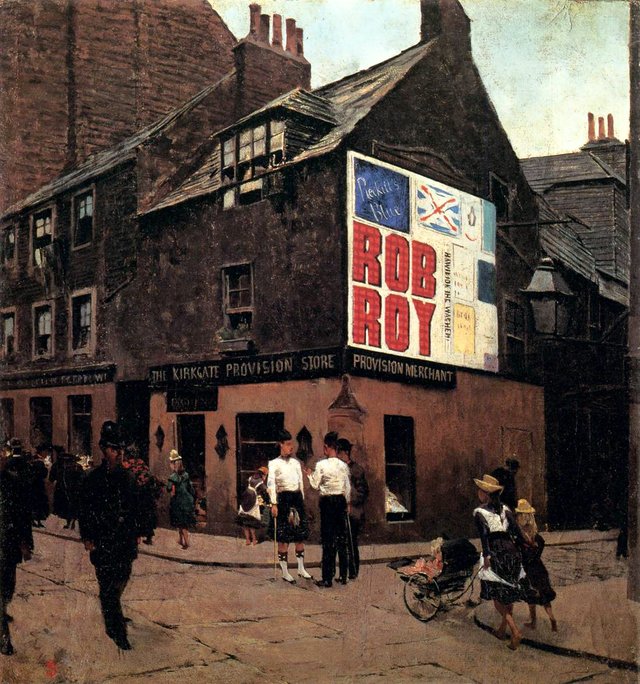 In the streets of Leith by Telemaco Signorini