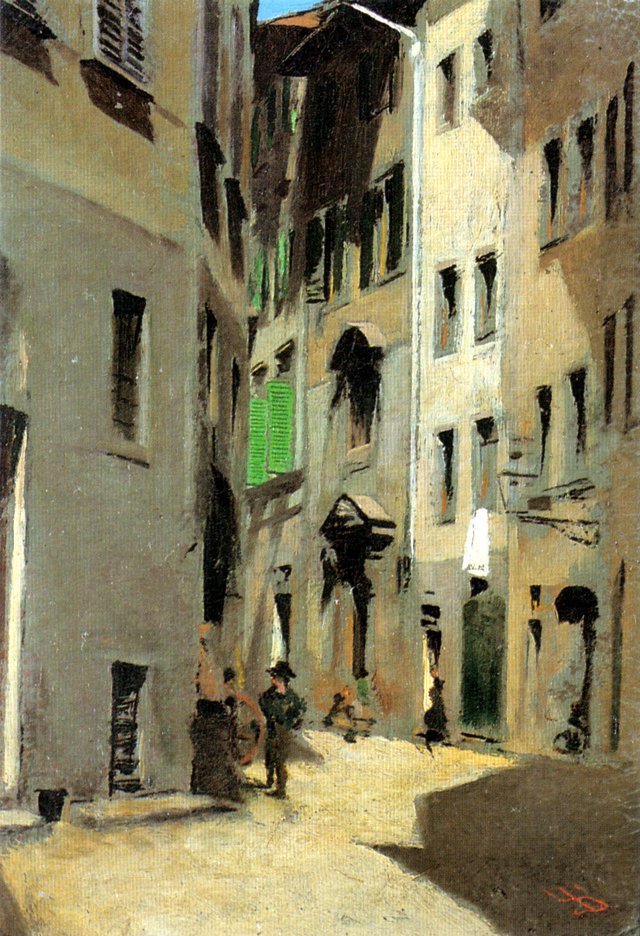 Via Torta, Florence by Telemaco Signorini