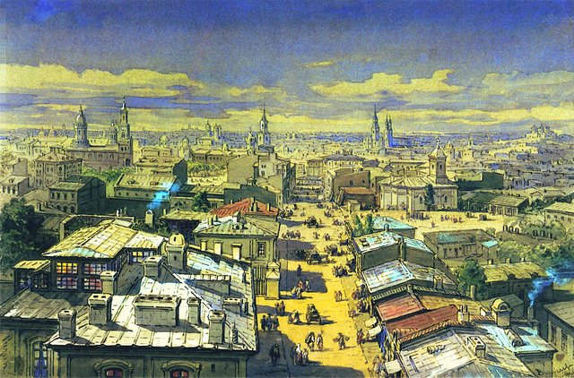 Aquarelle, Turnul Colţei by Amedeo Preziosi