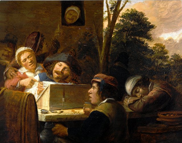 The marriage contract by Joos van Craesbeeck