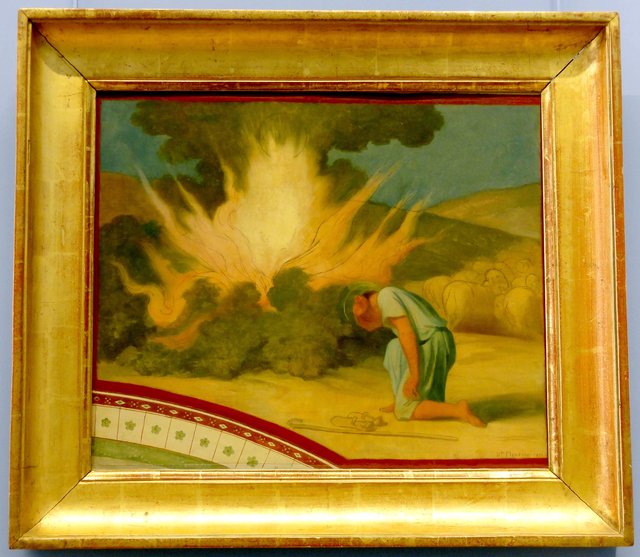 Mose vor dem brennenden Busch by Hippolyte Flandrin