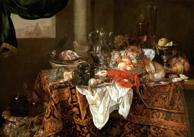 Banquet Still Life by Abraham van Beijeren