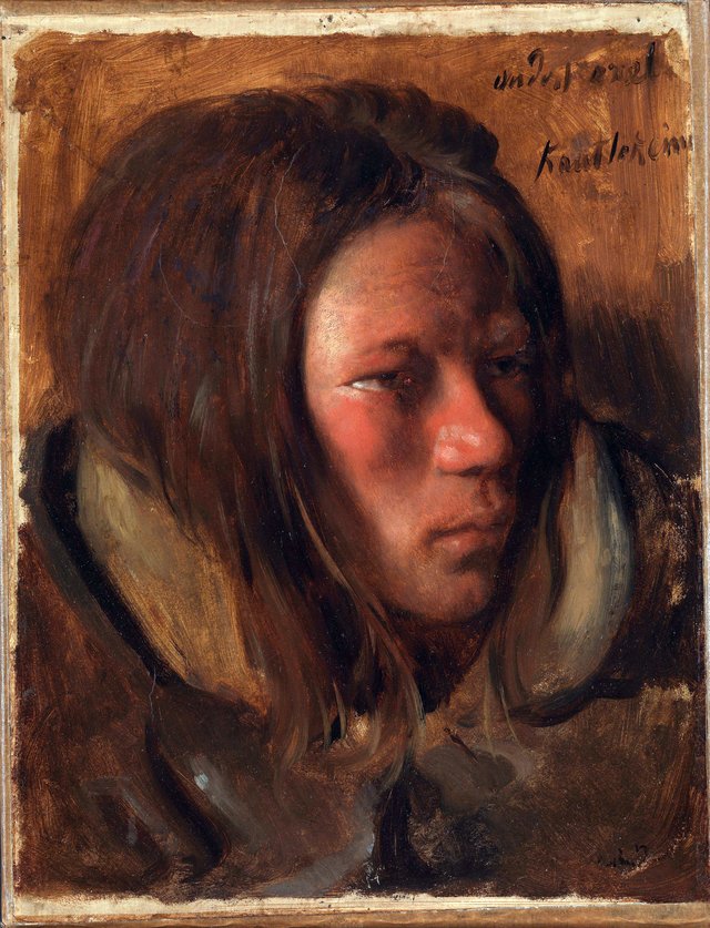 Portrait of a Youth, Kautokeino by François-Auguste Biard