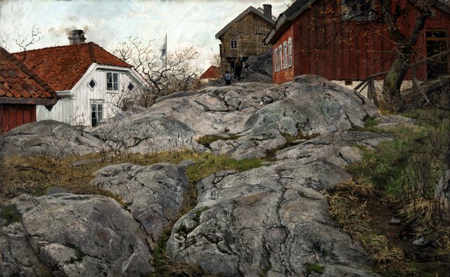 Rock, Motif from Kragerö by Frits Thaulow