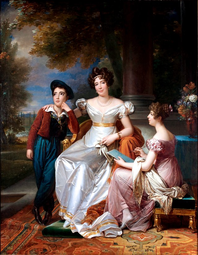 Portrait of the comtesse du Cayla and her two children by François Gérard