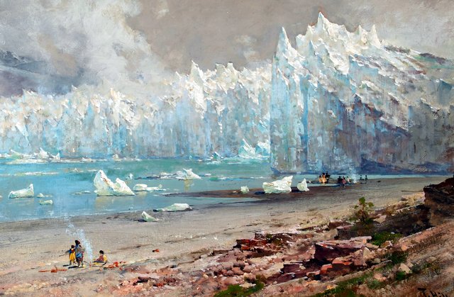 The Muir Glacier (Alaska) by Thomas Hill