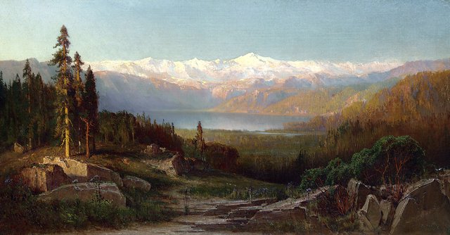 View in the Sierra Nevadas by Thomas Hill