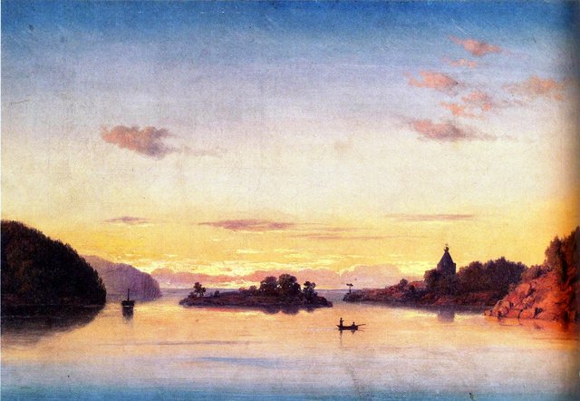View of Lake Ladoga by Mikhail Clodt von Jürgensburg