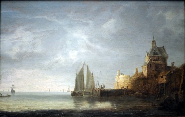 The Groothoofdspoort in Dordrecht by Simon de Vlieger