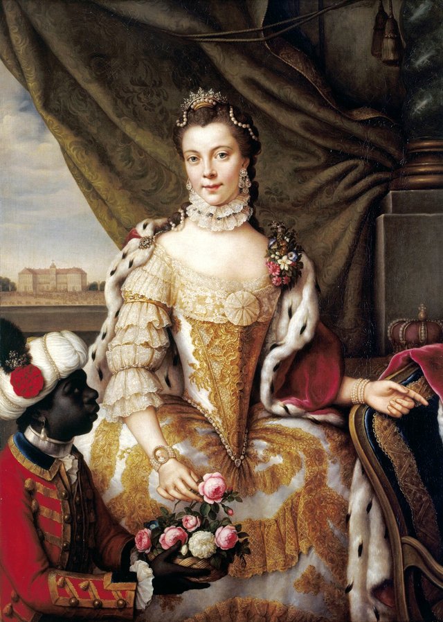 Queen Charlotte of the United Kingdom by Johann Georg Ziesenis