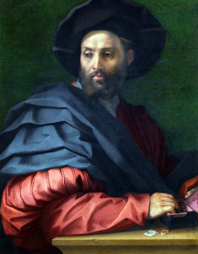 Portrait of a man, possibly Ottaviano de Medici by Andrea del Sarto