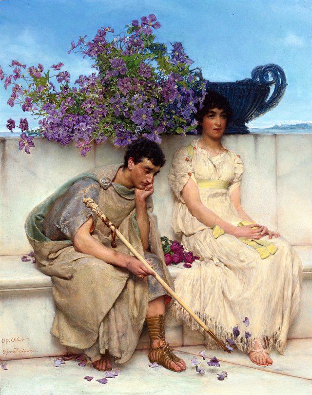 An eloquent silence by Lawrence Alma-Tadema