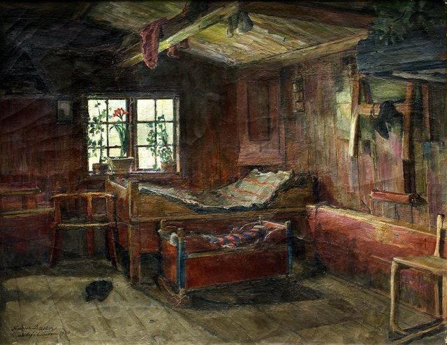 Interiør Straalsjøhaugen - TKM-107 by Harriet Backer