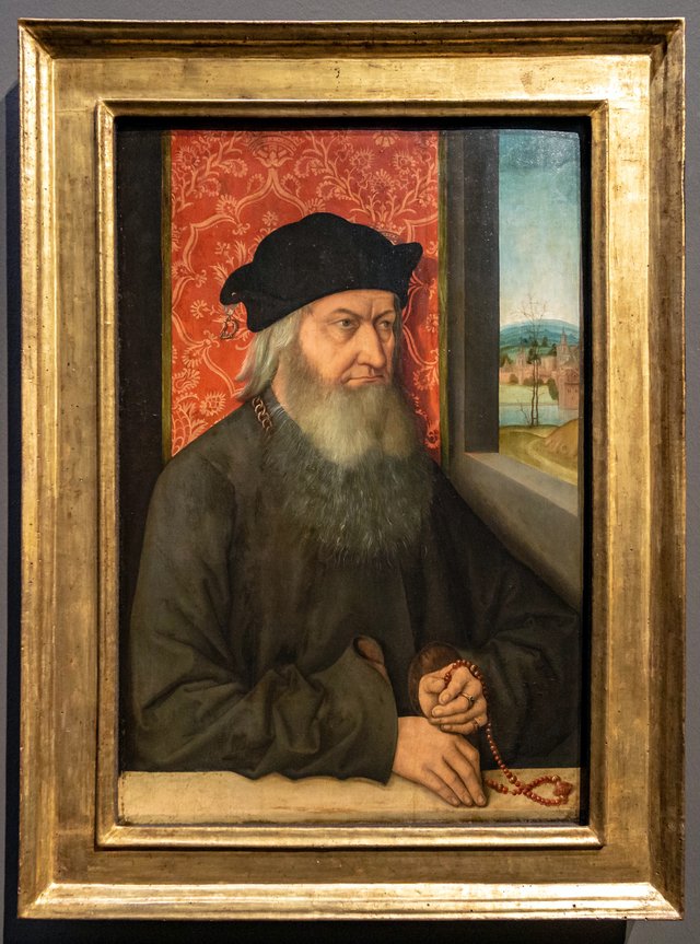 Bildnis eines älteren bärtigen Mannes by Bernhard Strigel