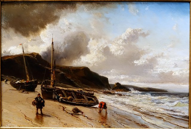 Seascape by Eugène Isabey