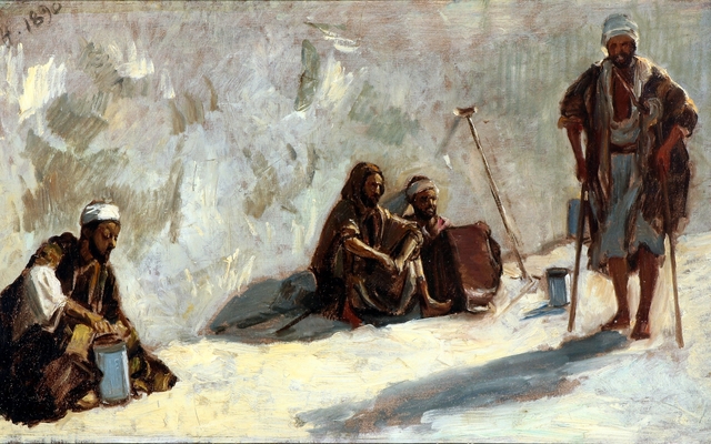 Cripples at Betesda by Axel Helsted