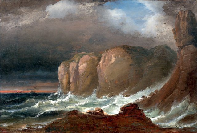 Cliffs by the Coast of Northern Norway by Peder Balke