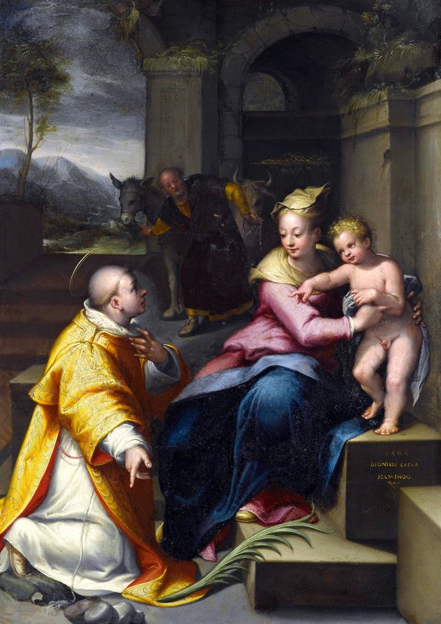The Holy Family with Saint Stephen by Denys Calvaert