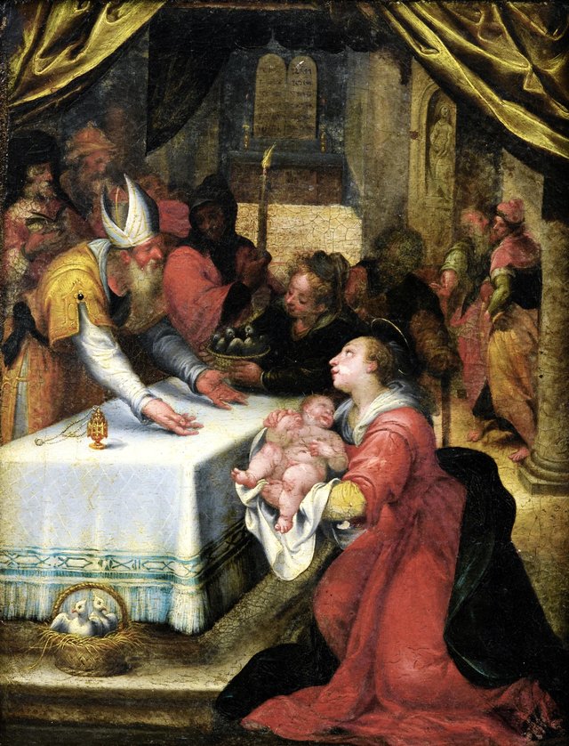 The presentation of Jesus at the Temple by Denys Calvaert