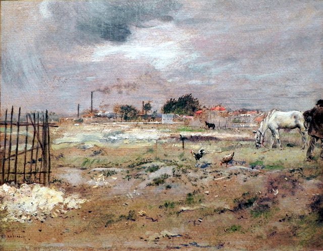 Pariser Vorstadt by Jean-François Raffaëlli