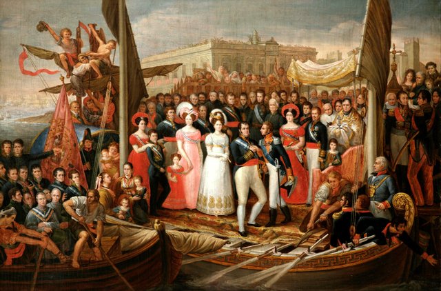 The Landing of Ferdinand VII in El Puerto de Santa María by José Aparicio